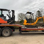 Digger & Forklift off to Europe