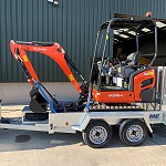 Brand New Kubota KX016-4 Mini Digger & Plant Trailer